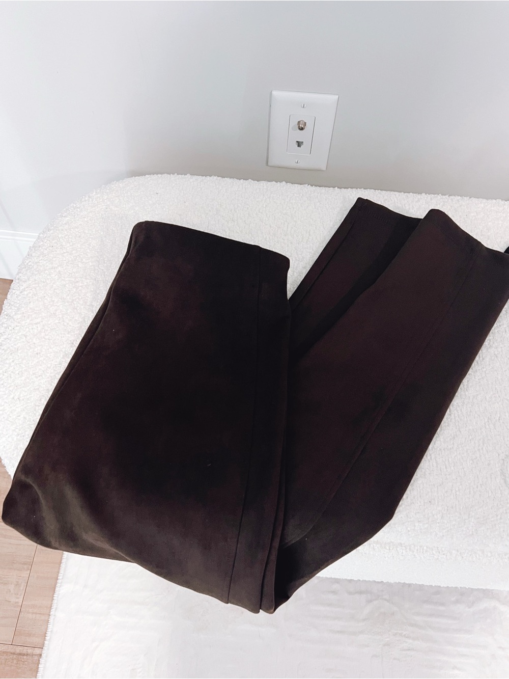Dark Brown High-Rise Wide Leg Pants